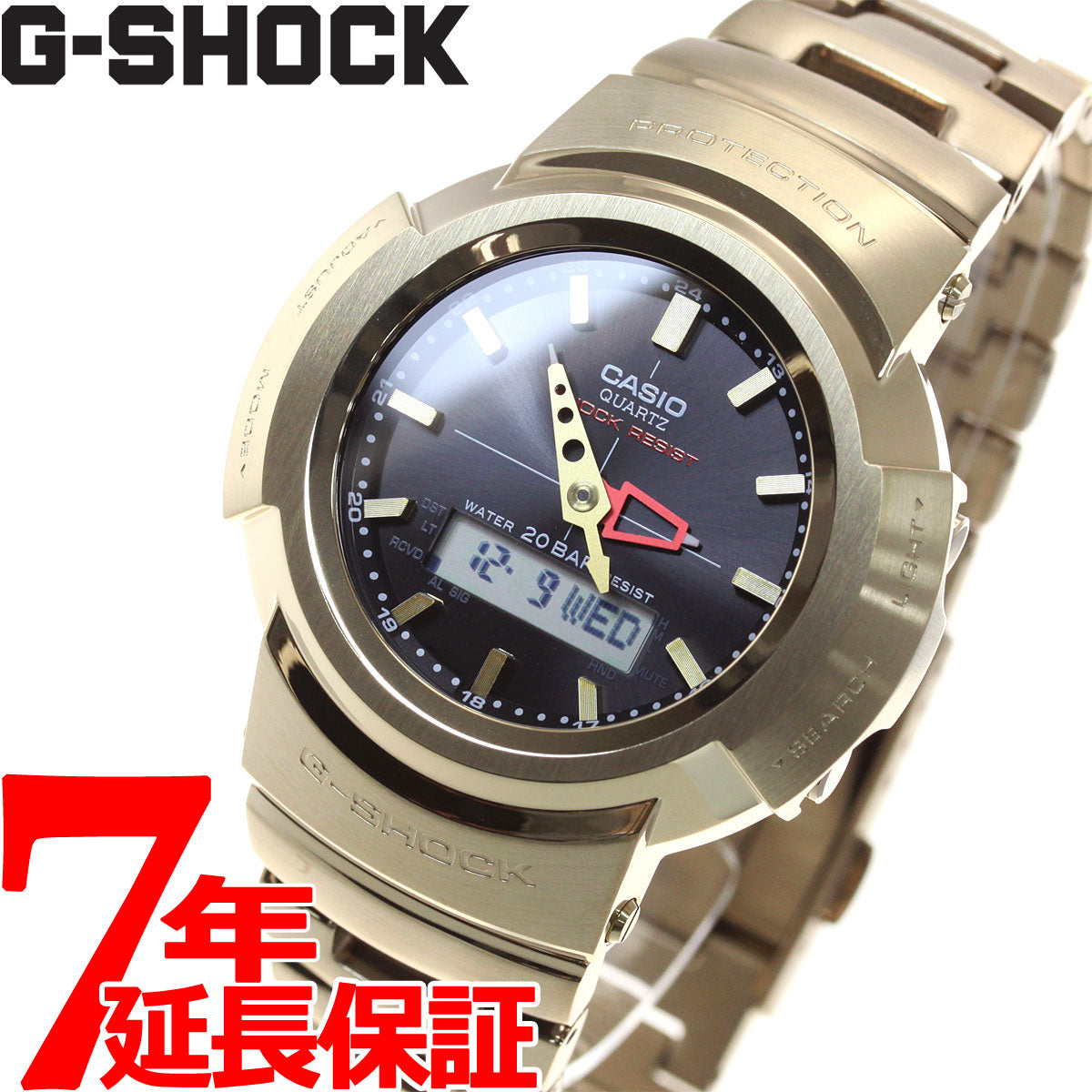 G-SHOCK 電波 ソーラー 電波時計 カシオ Gショック 腕時計 メンズ AWM-500GD-9AJF