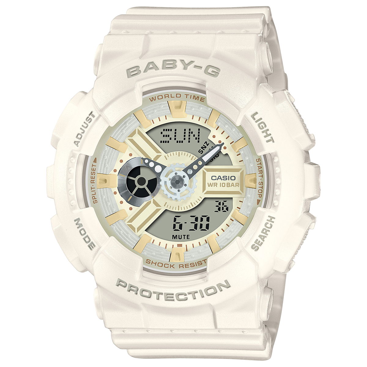 BABY-G カシオ ベビーG レディース 腕時計 BA-110XSW-7AJF ホワイトチョコレート オフホワイト