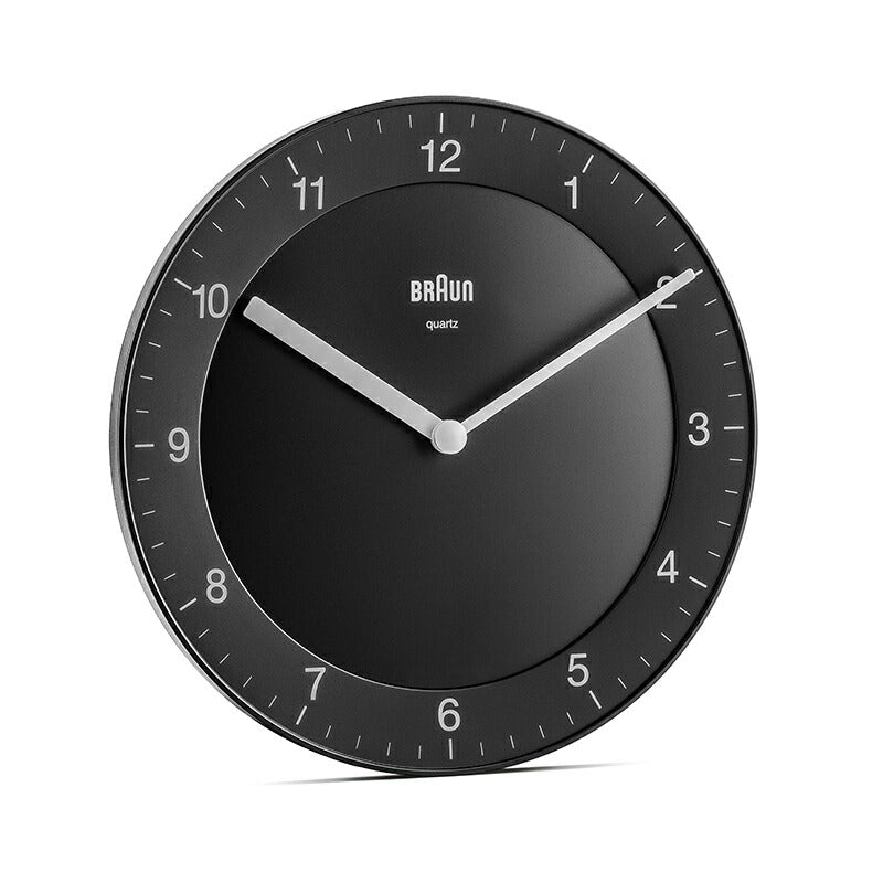 BRAUN ブラウン ウォールクロック BC06B アナログ 掛け時計 Wall Clock 200mm ブラック