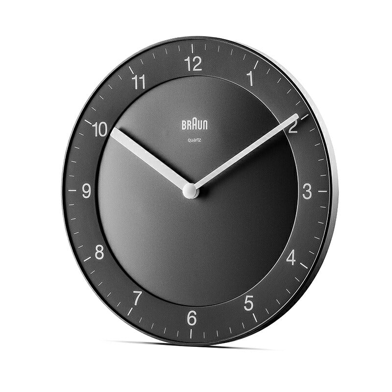BRAUN ブラウン ウォールクロック BC06B アナログ 掛け時計 Wall Clock 200mm ブラック