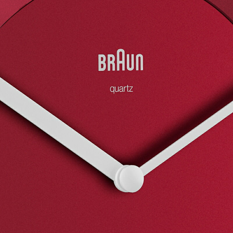 BRAUN ブラウン ウォールクロック BC06R アナログ 掛け時計 Wall Clock 200mm レッド