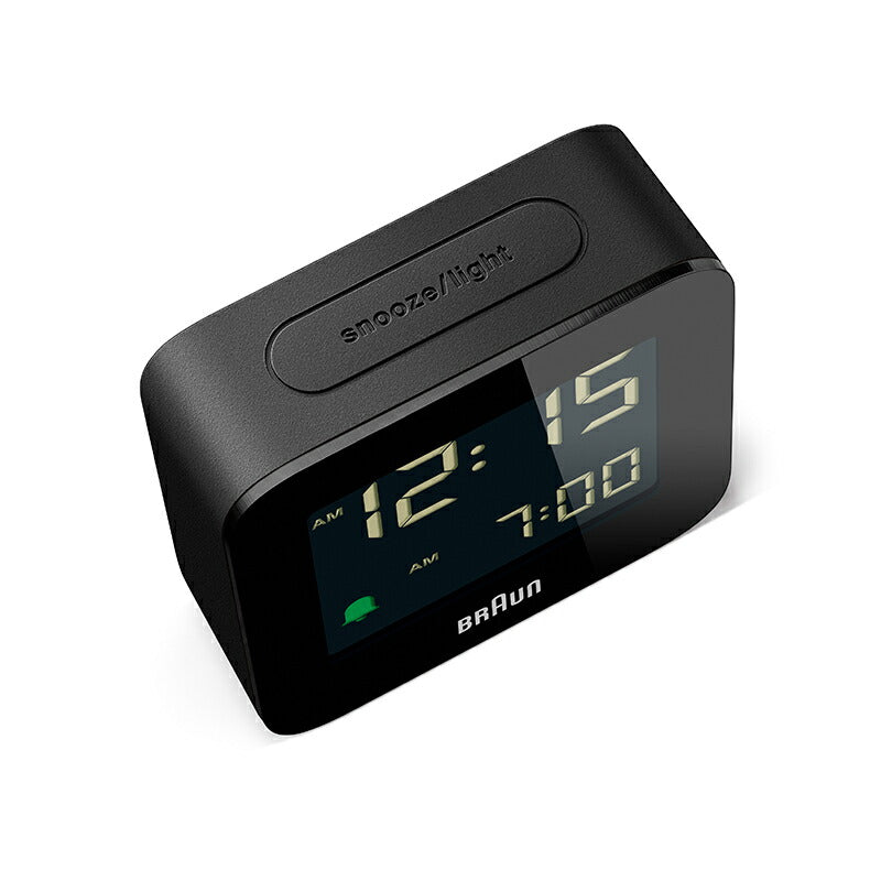 BRAUN ブラウン アラームクロック BC08B デジタル 目覚まし時計 置時計 トラベルクロック Digital Clock 57.5mm ブラック