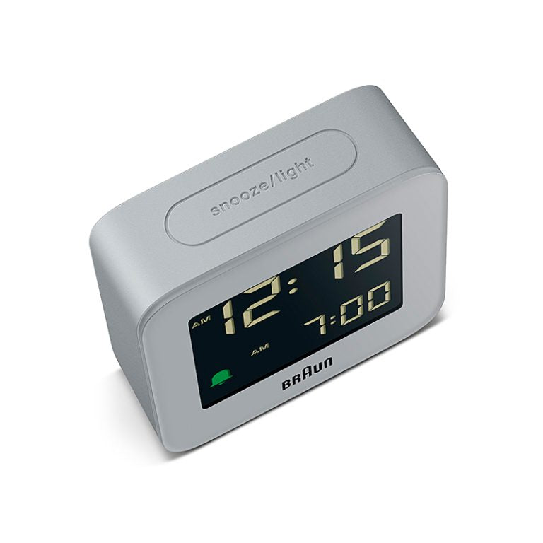 BRAUN ブラウン アラームクロック BC08G デジタル 目覚まし時計 置時計 Digital Clock 57mm グレー