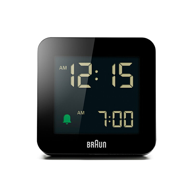 BRAUN ブラウン アラームクロック BC09B デジタル 目覚まし時計 置時計 Digital Clock 75mm ブラック