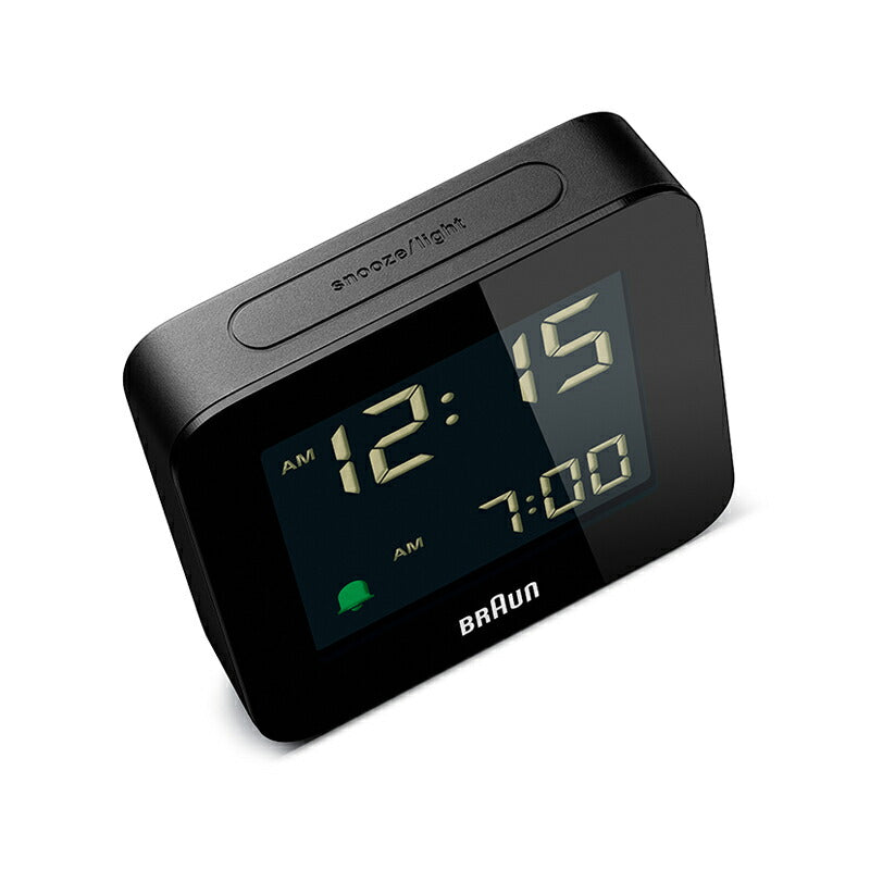 BRAUN ブラウン アラームクロック BC09B デジタル 目覚まし時計 置時計 Digital Clock 75mm ブラック