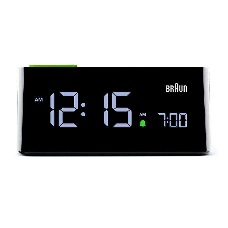 BRAUN ブラウン ウルトラスリム デジタル アラームクロック BC16B 目覚まし時計 置時計 Digital Alarm Clock 140mm ブラック