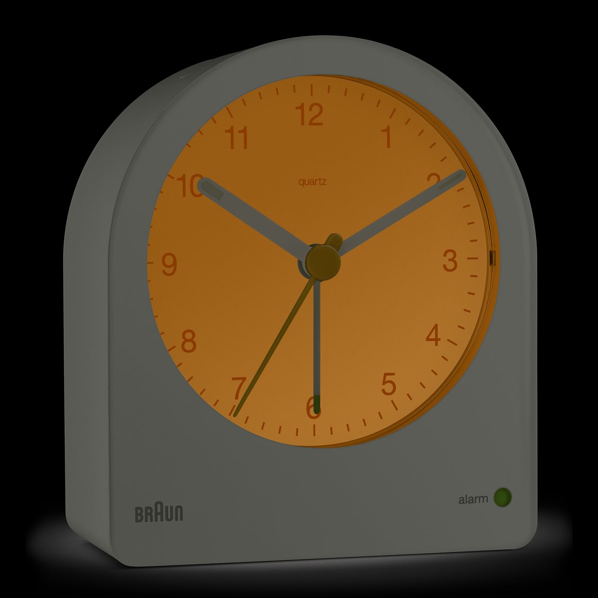 BRAUN ブラウン アラームクロック BC22G アナログ 目覚まし時計 置時計 Alarm Clock 78mm グレー