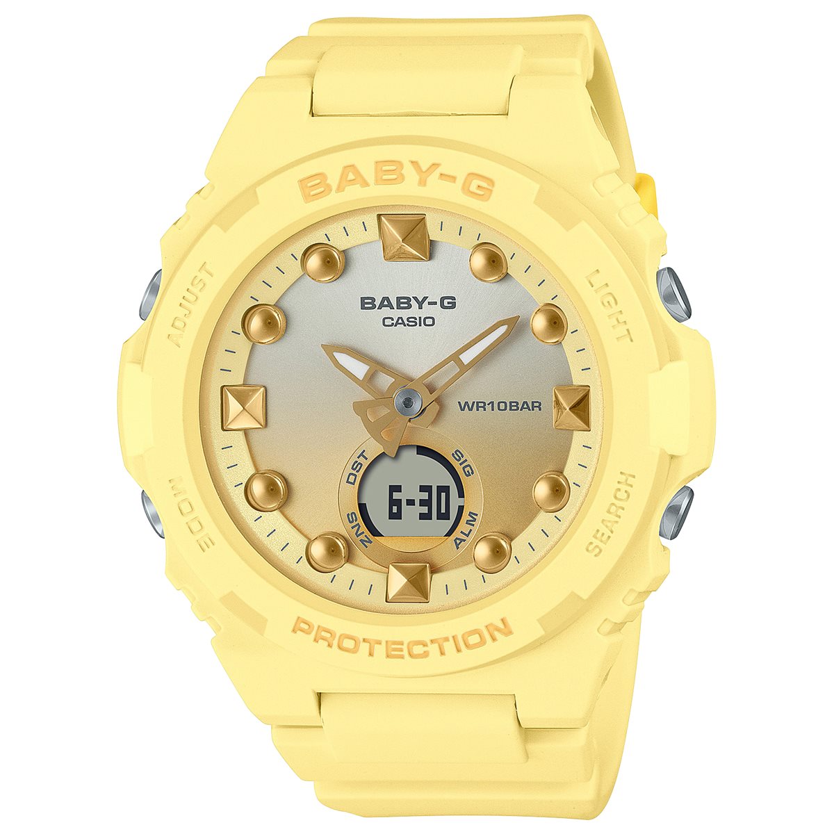 BABY-G カシオ ベビーG レディース 腕時計 BGA-320-9AJF 夏の太陽 イメージ サンライトイエロー【2023 新作】