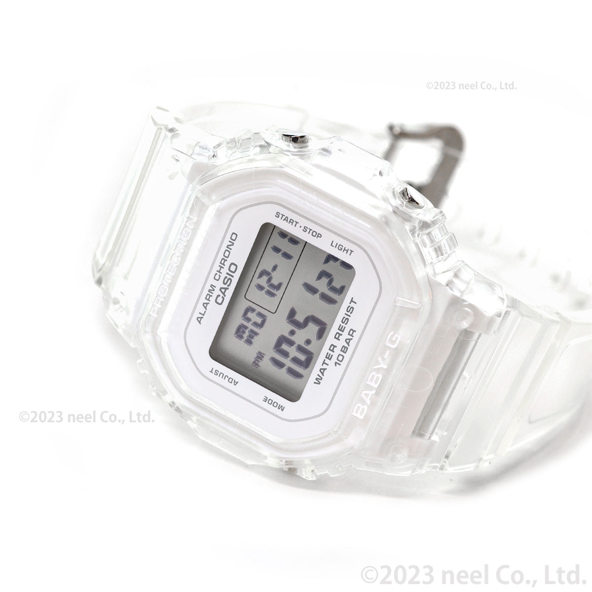 BABY-G カシオ ベビーG レディース デジタル 腕時計 BGD-565US-7JF ホワイトスケルトン