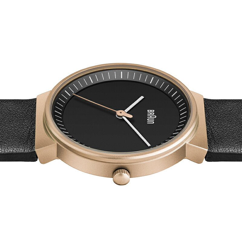 BRAUN ブラウン アナログ 腕時計 ボーイズサイズ BN0031RGBKL ブラック レザー