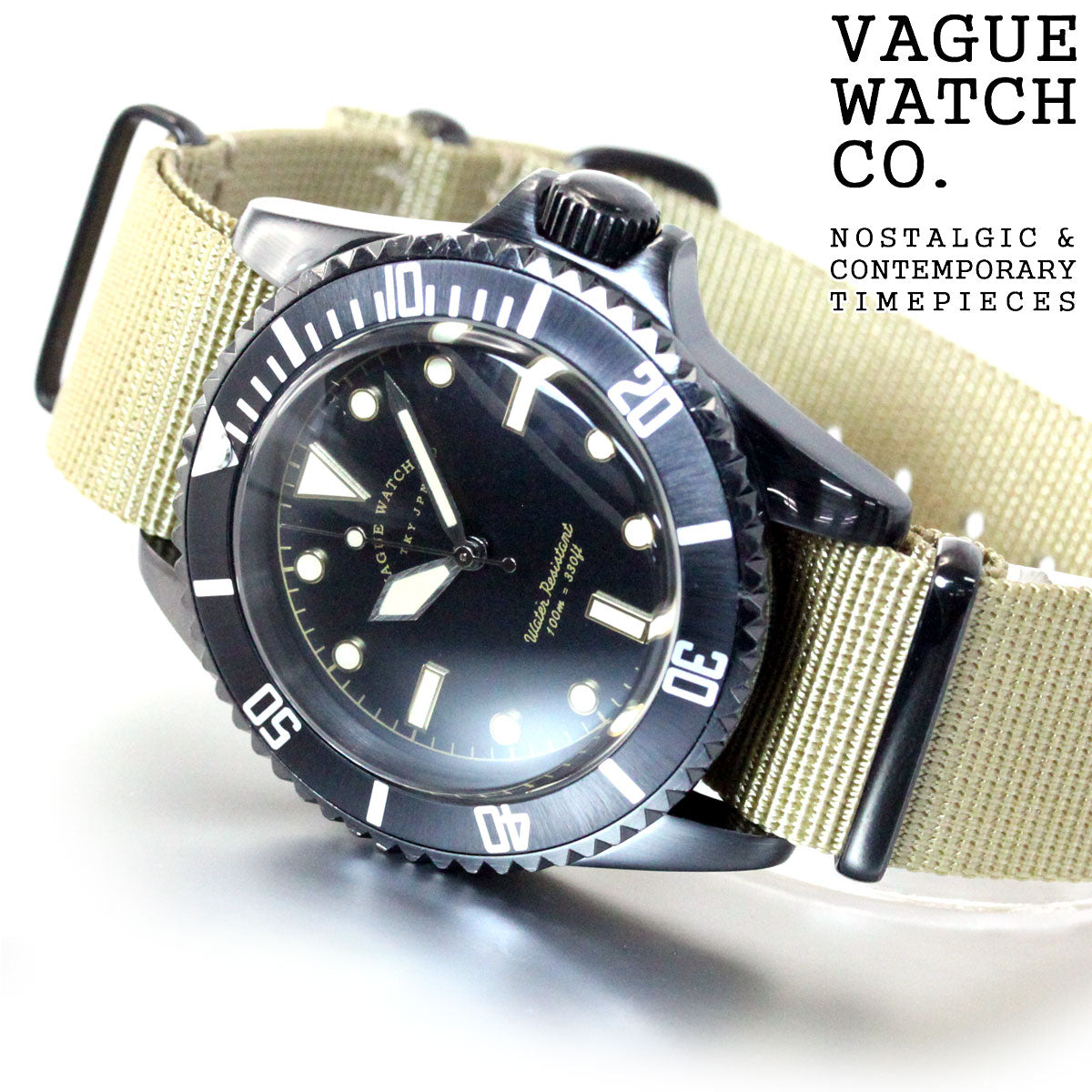 ヴァーグウォッチ VAGUE WATCH Co. 腕時計 BLKSUB（ブラックサブ） ミリタリー BS-L-001