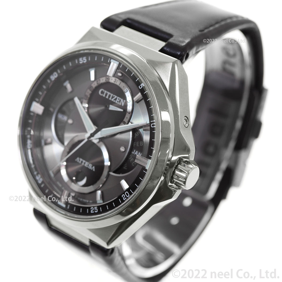 シチズン アテッサ BU0060-09H 腕時計 メンズ エコドライブ ATTESA ACTLine トリプルカレンダー ムーンフェイズ アクトライン