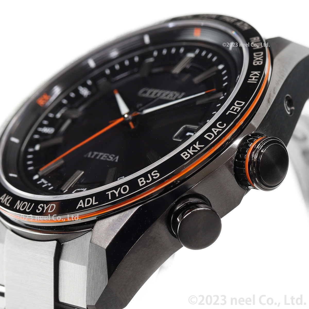 シチズン アテッサ CITIZEN ATTESA エコドライブ 電波時計 腕時計 メンズ CB0286-61E ACT Line Black Titanium Series【2024 新作】