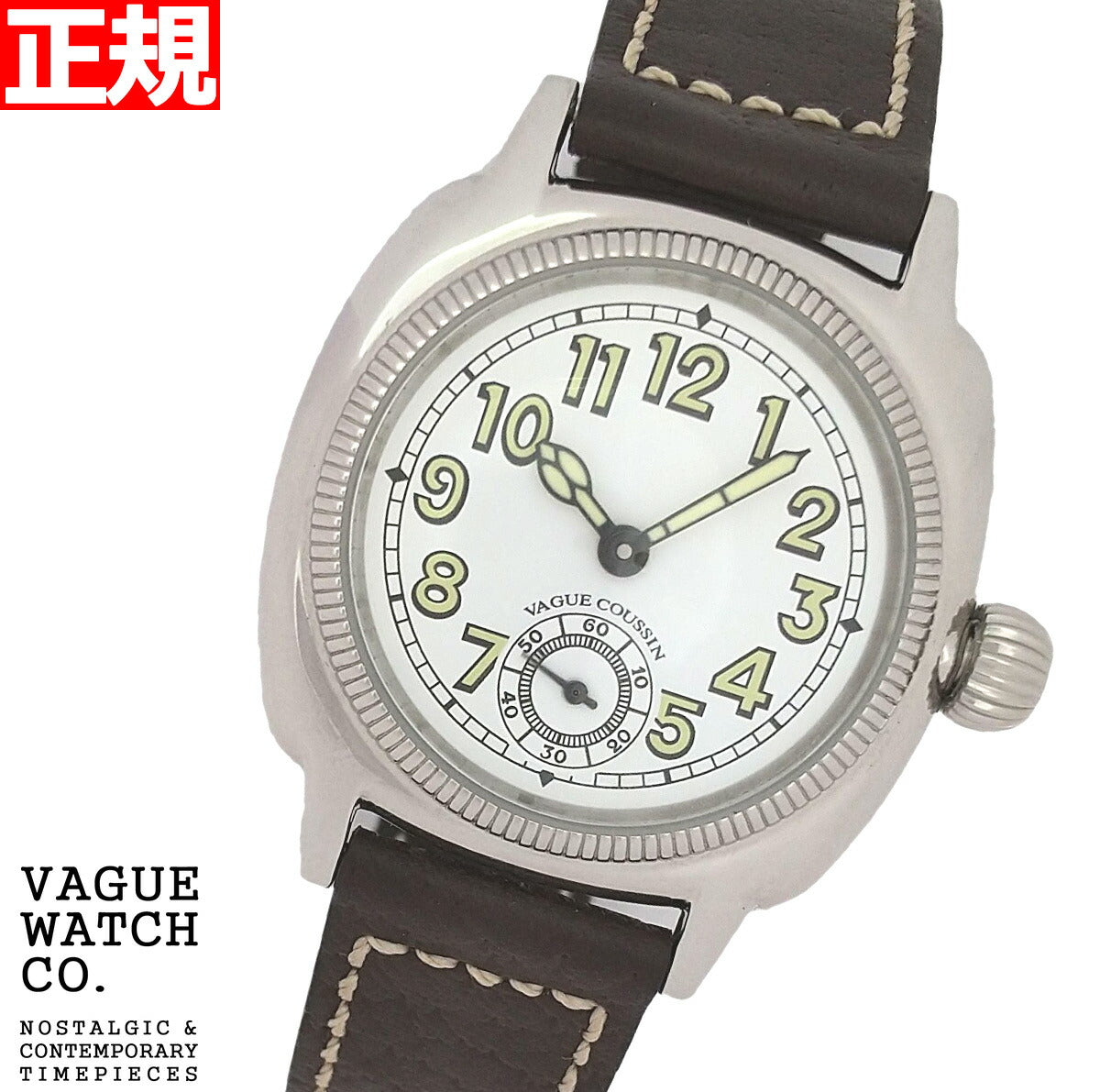 ヴァーグウォッチ VAGUE WATCH Co. 腕時計 COUSSIN（クッサン） スモールセコンド ピッグスキンレザー CO-L-003