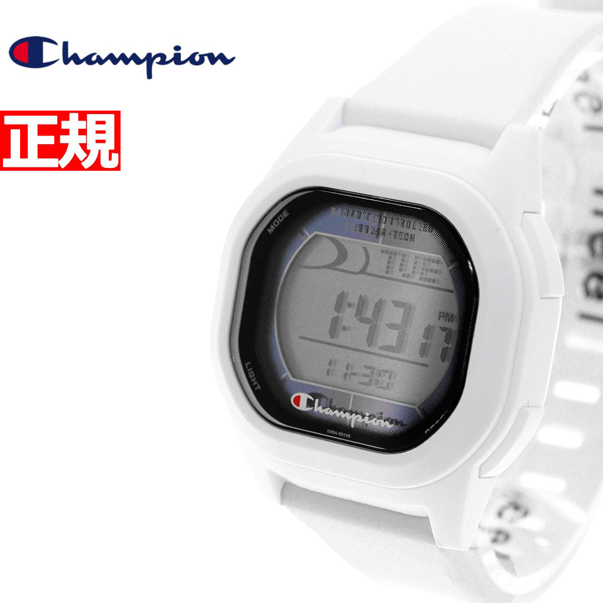 チャンピオン Champion ソーラーテック 電波時計 腕時計 メンズ レディース D00A-001VK
