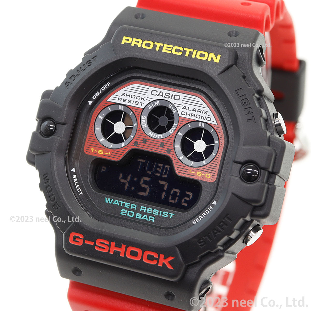G-SHOCK デジタル カシオ Gショック CASIO オンライン限定モデル 腕時計 メンズ DW-5900MT-1A4JF Mix Tape シリーズ レッド