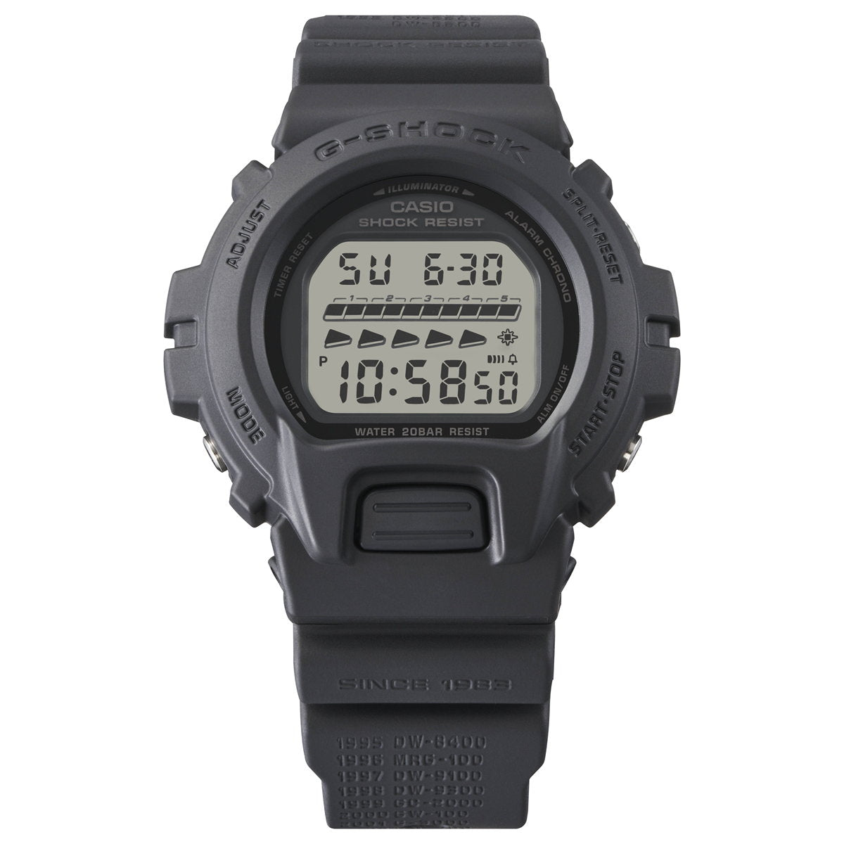 レア G-SHOCK DW-6100 オールホワイト モジュール - 腕時計(デジタル)