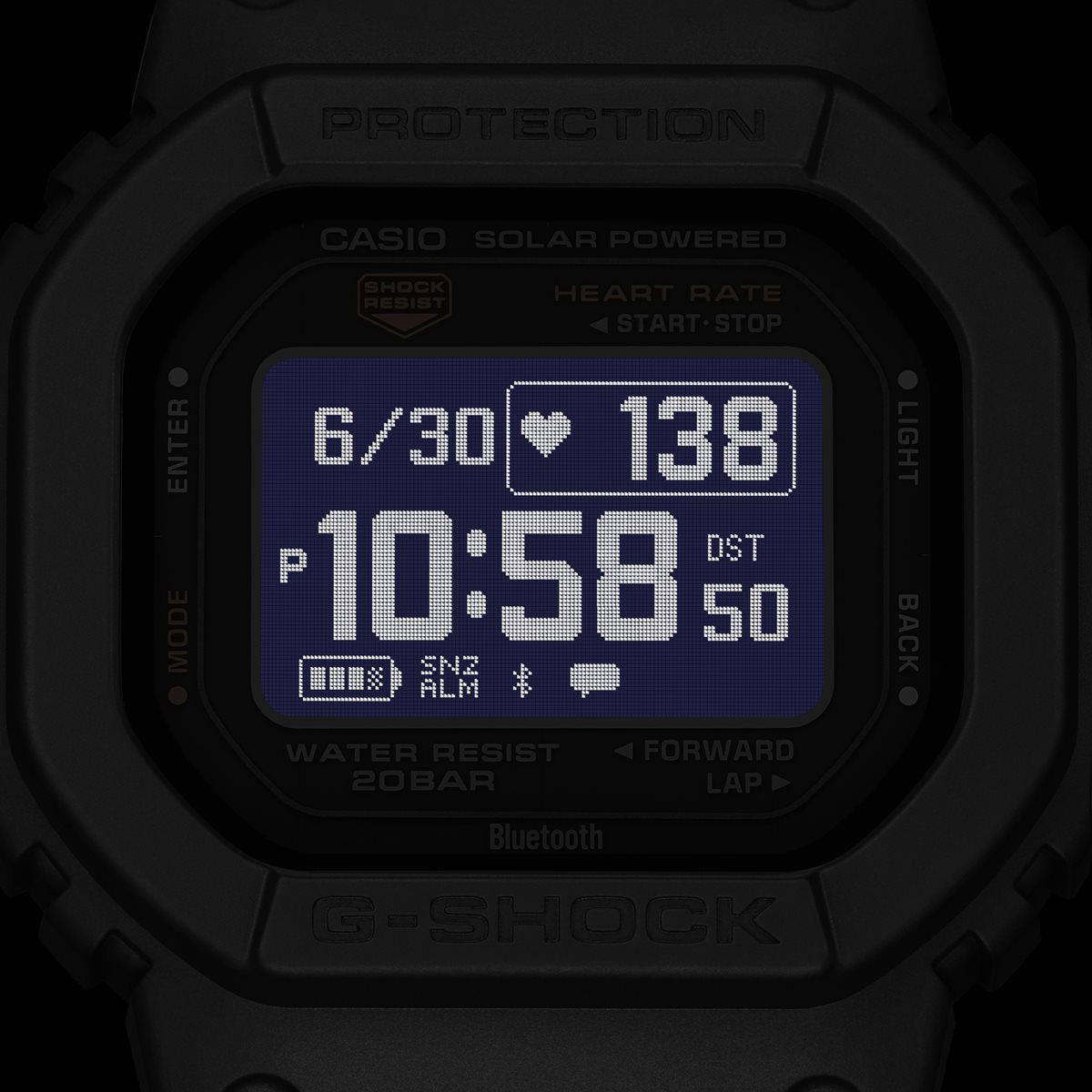 G-SHOCK G-SQUAD カシオ Gショック ジースクワッド CASIO DW-H5600-1JR Bluetooth搭載 USB充電対応 ソーラー 腕時計 メンズ スマートフォンリンク