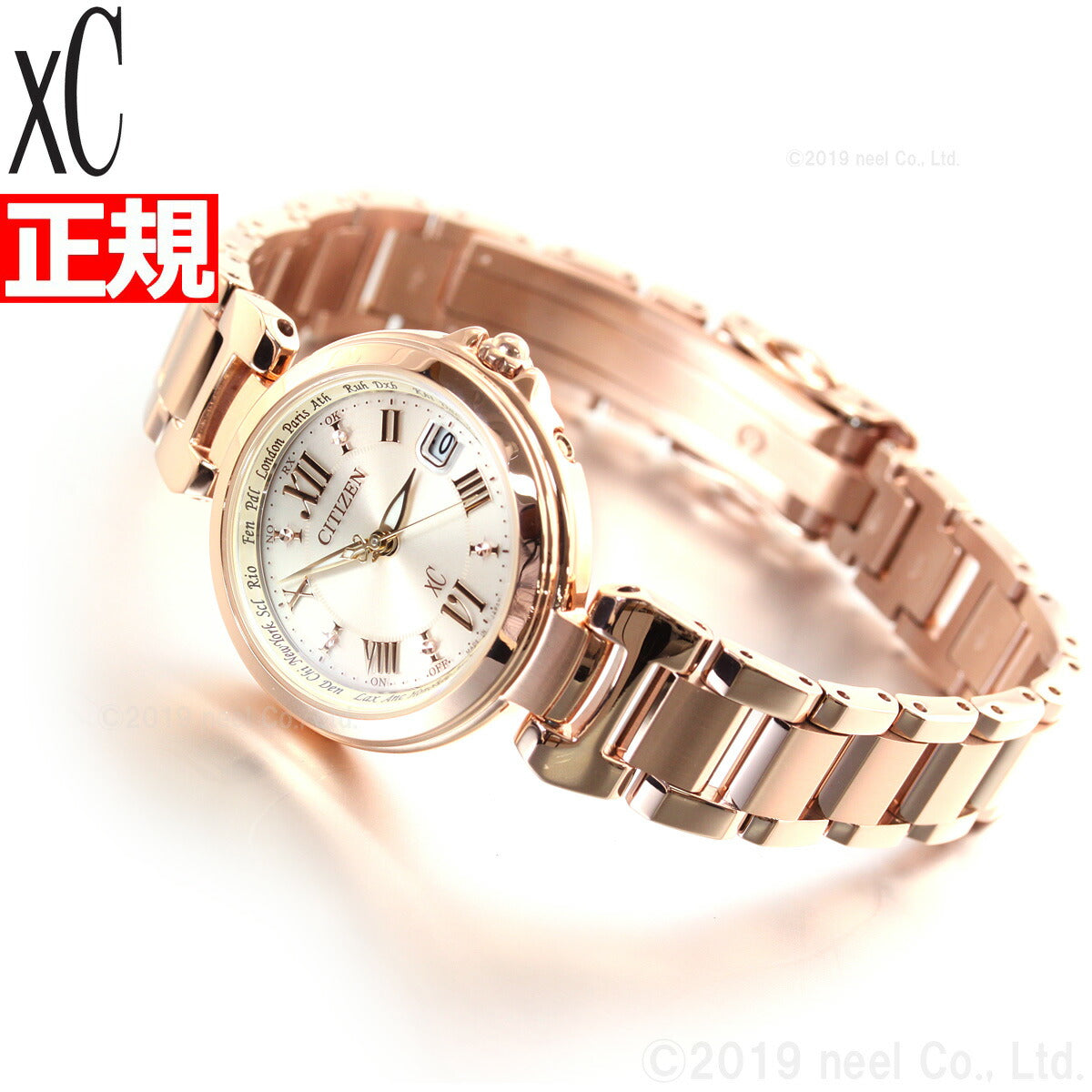 22,499円CITIZEN XC EC1032-54X ハッピーフライト　 ゴールド電波時計