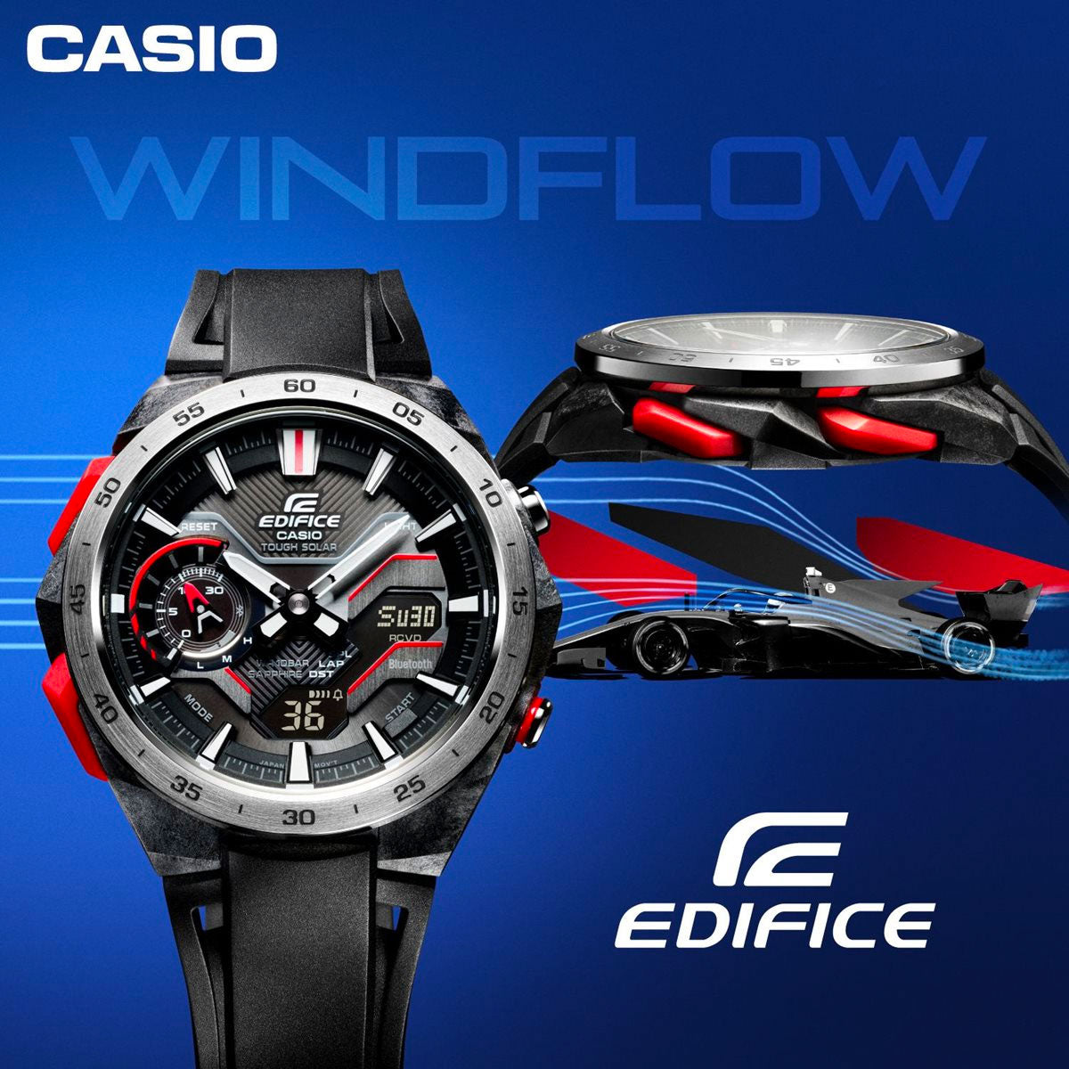 カシオ エディフィス CASIO EDIFICE WINDFLOW ECB-2200YP-1AJF アナデジ 腕時計 メンズ クロノグラフ ウィンドフロウ スマートフォンリンク