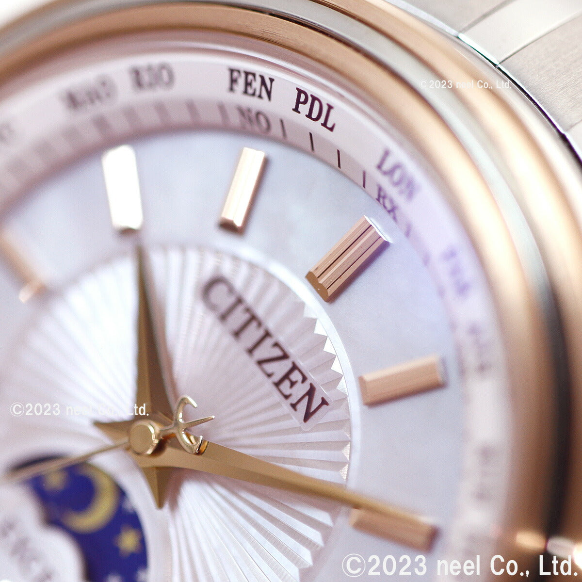 シチズン エクシード CITIZEN EXCEED エコドライブ 電波時計 45周年記念 ペアモデル レディース 腕時計 EE1014-61W