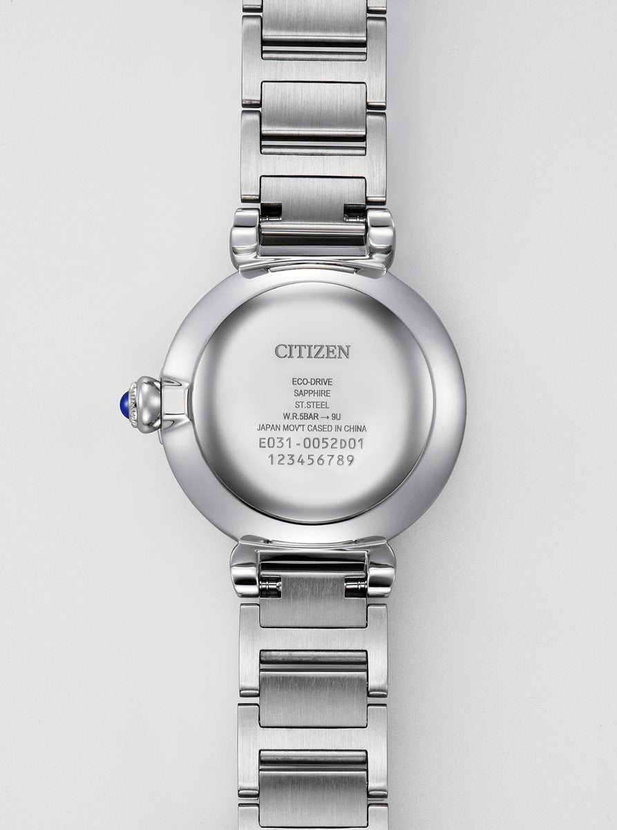 シチズン エル CITIZEN L エコドライブ 腕時計 レディース EM1060-87N ダイヤ入り 白蝶貝文字板 ROUND Collection スズラン モチーフ