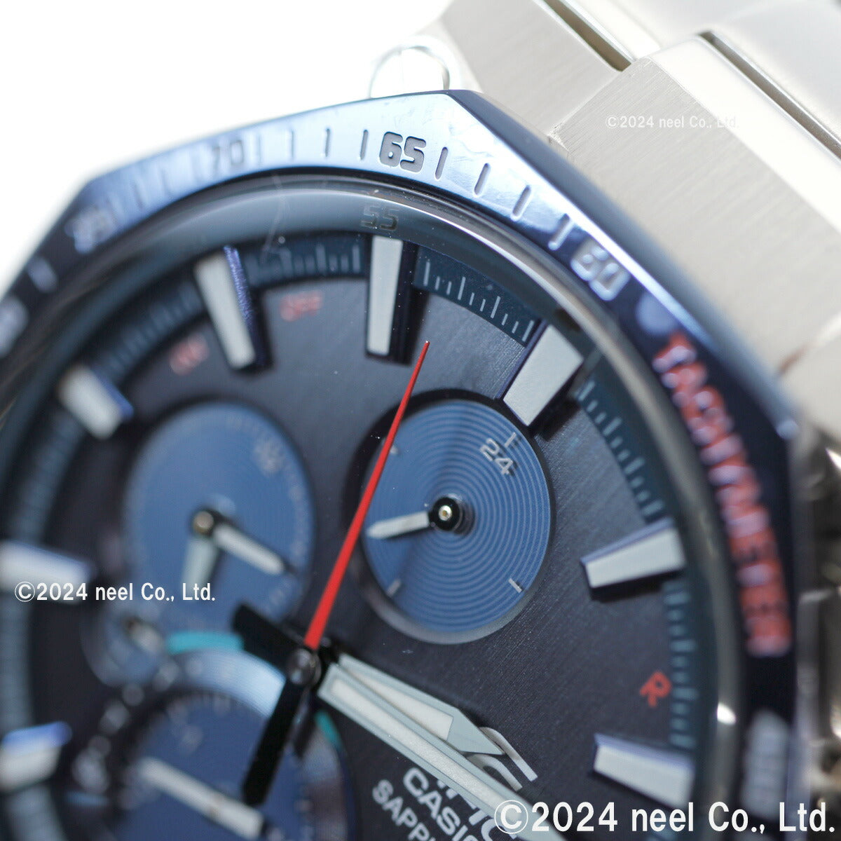 エディフィス スーパースリム クロノグラフ EQB-1100XYDB-2AJF メンズ 腕時計 ソーラー Bluetooth ブルー カシオ