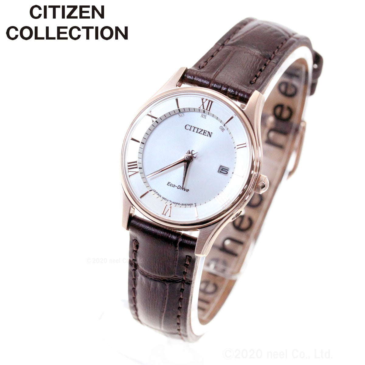 シチズンコレクション CITIZEN COLLECTION エコドライブ ソーラー 電波時計 腕時計 レディース 薄型シリーズ ES0002-06A