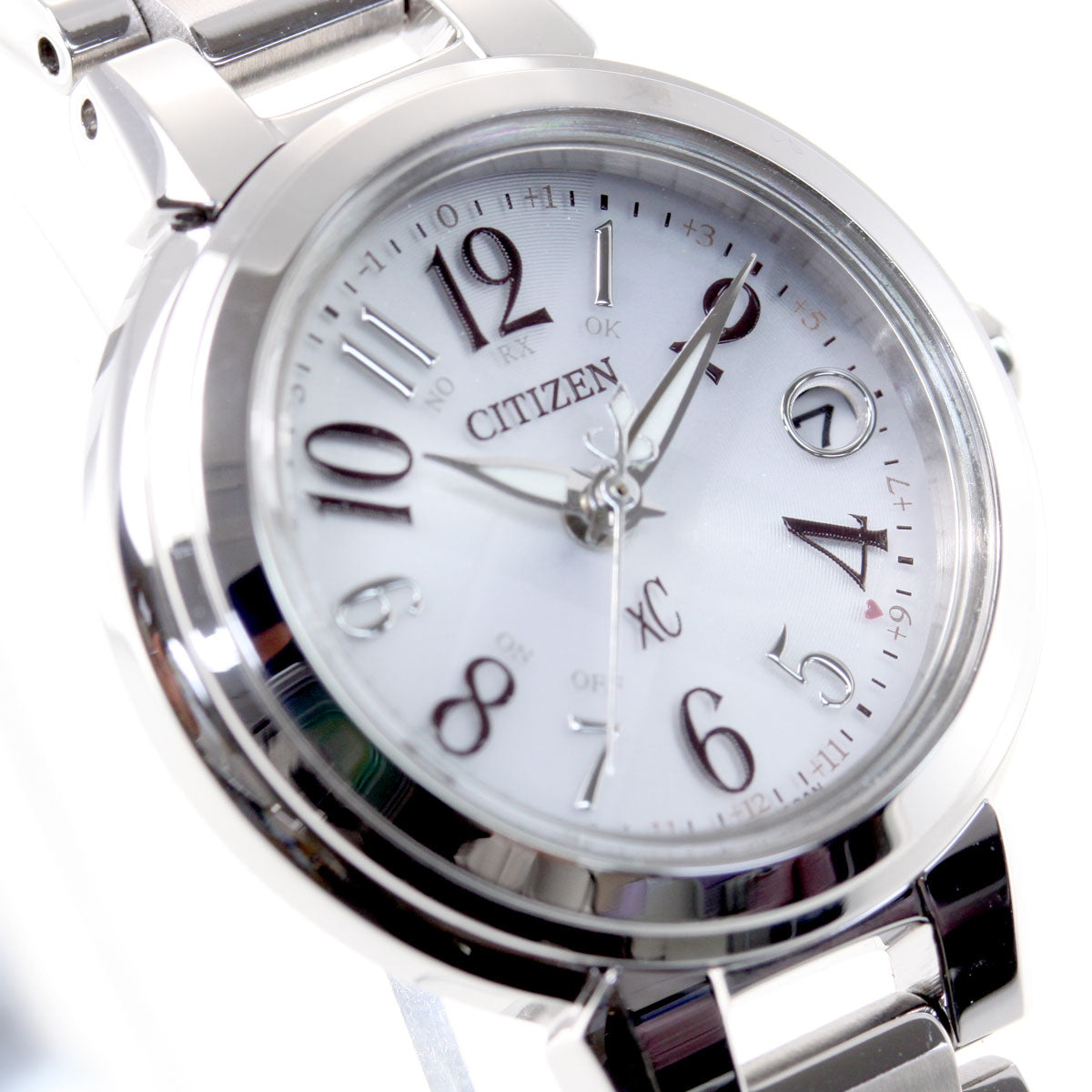 シチズン クロスシー エコドライブ 電波時計 腕時計 レディース ステンレススチールライン ハッピーフライト CITIZEN xC ES9430-54B