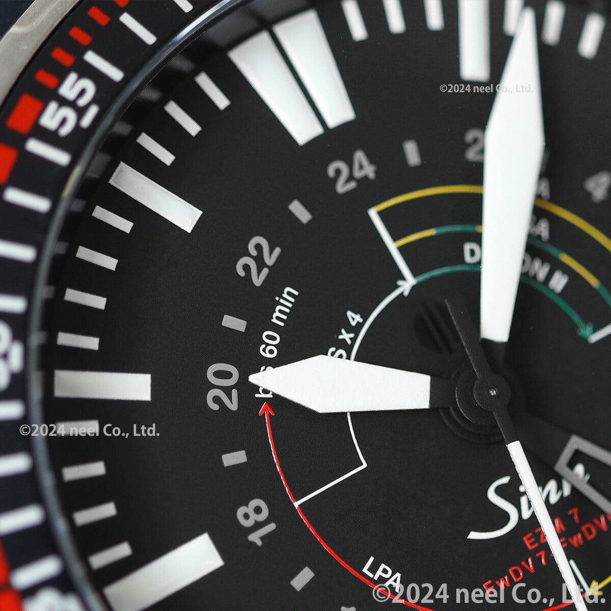 【60回分割手数料無料！】Sinn ジン EZM7 自動巻き 腕時計 メンズ Instrument Watches インストゥルメント ウォッチ シリコンストラップ ドイツ製