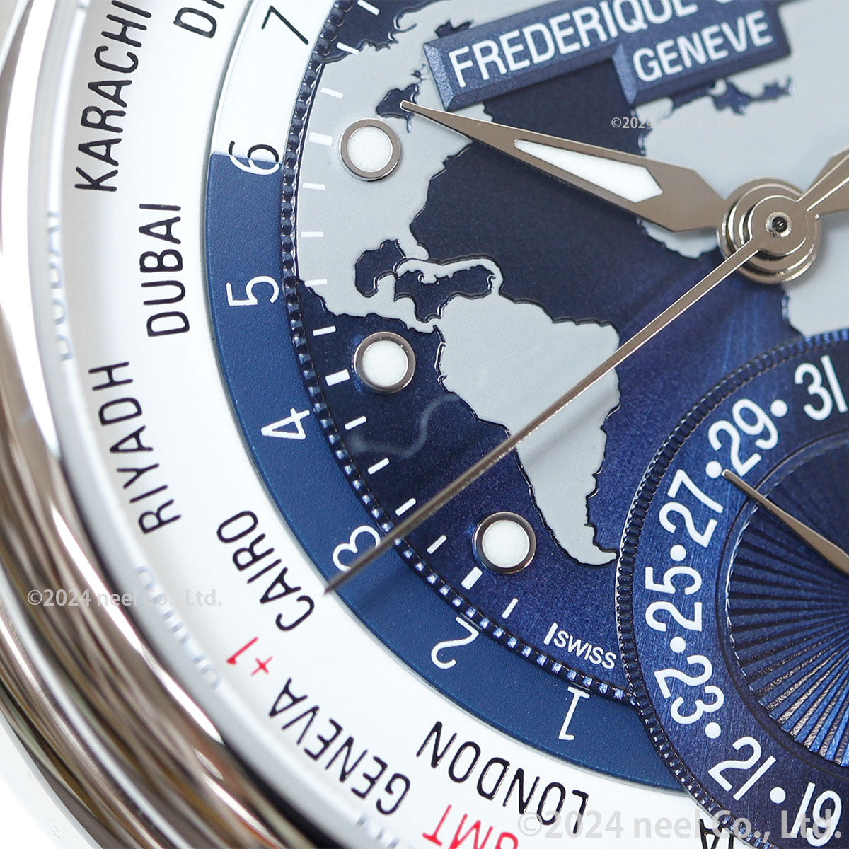 【60回分割手数料無料！】フレデリック・コンスタント FREDERIQUE CONSTANT クラシック ワールドタイマー マニュファクチュール 限定 FC-718NWWM4H6 腕時計 メンズ フレデリックコンスタント
