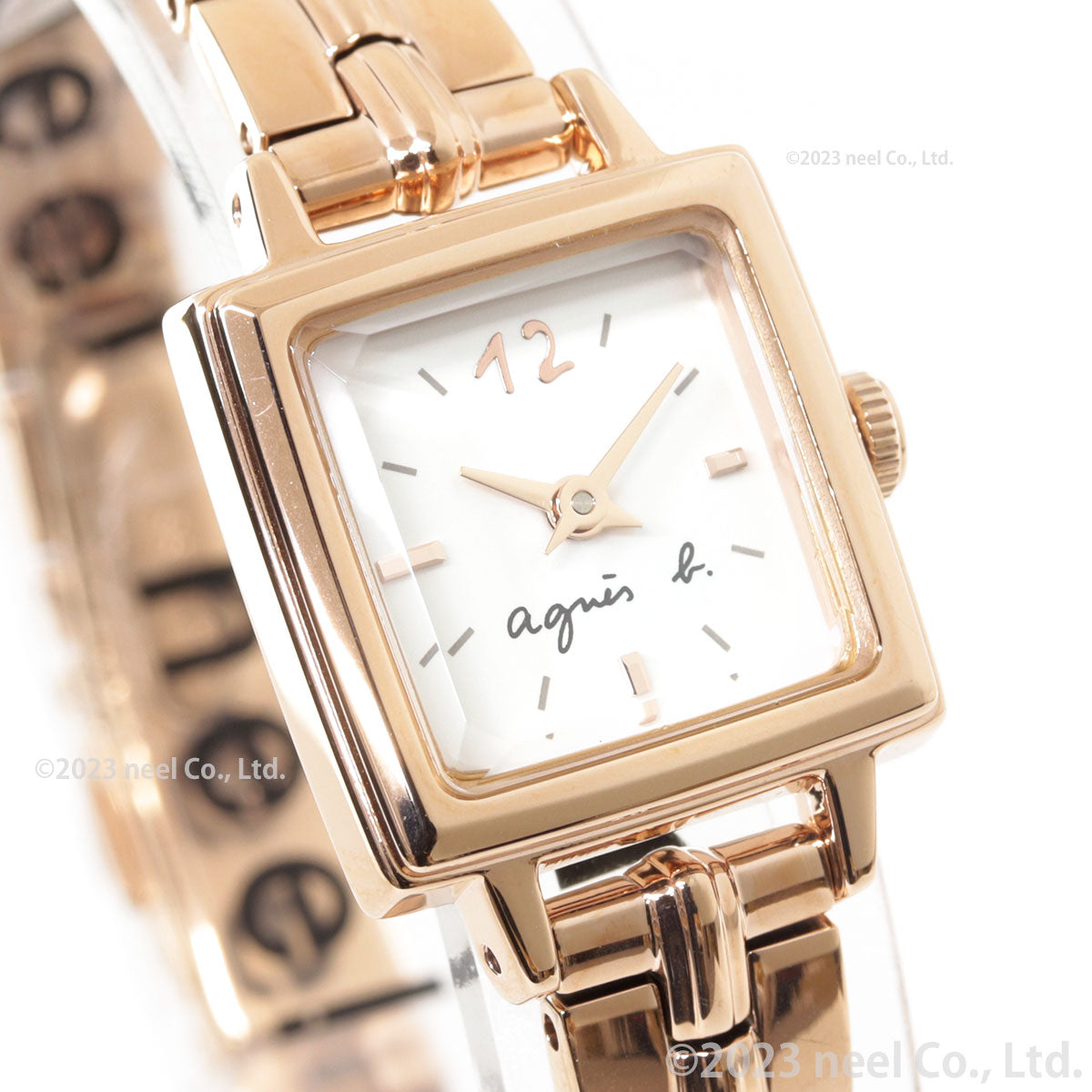 アニエスベー 時計 レディース FCSK750 限定モデル 腕時計 agnes b. アンクールドール ミニスクエア
