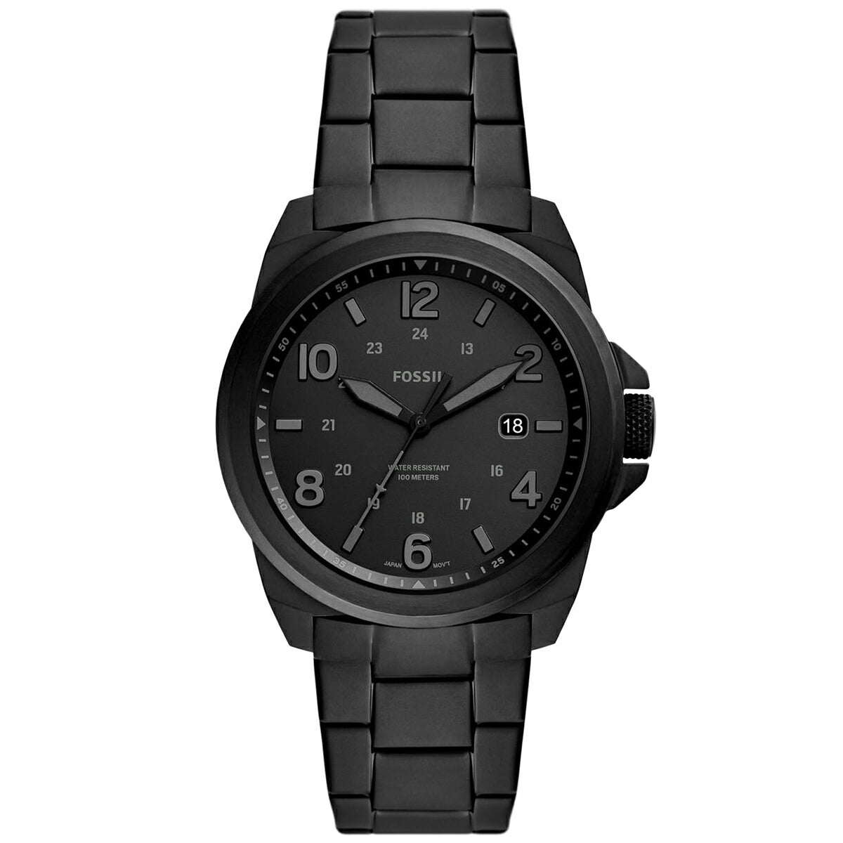 フォッシル FOSSIL 腕時計 メンズ BRONSON ブロンソン FS5940 三針デイト ブラック ステンレス