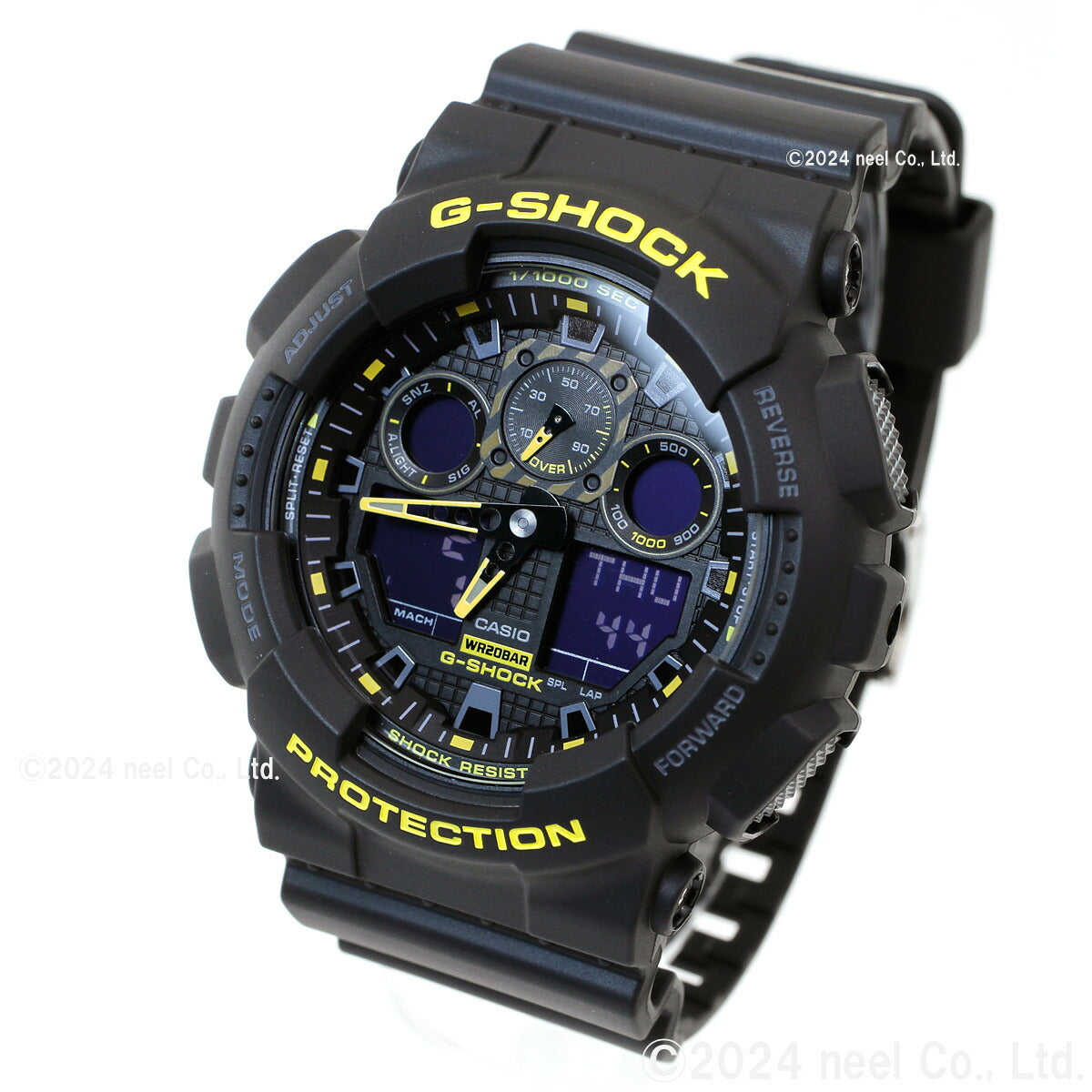 G-SHOCK アナデジ カシオ Gショック CASIO 腕時計 メンズ GA-100CY-1AJF Caution Yellow シリーズ ブラック イエロー