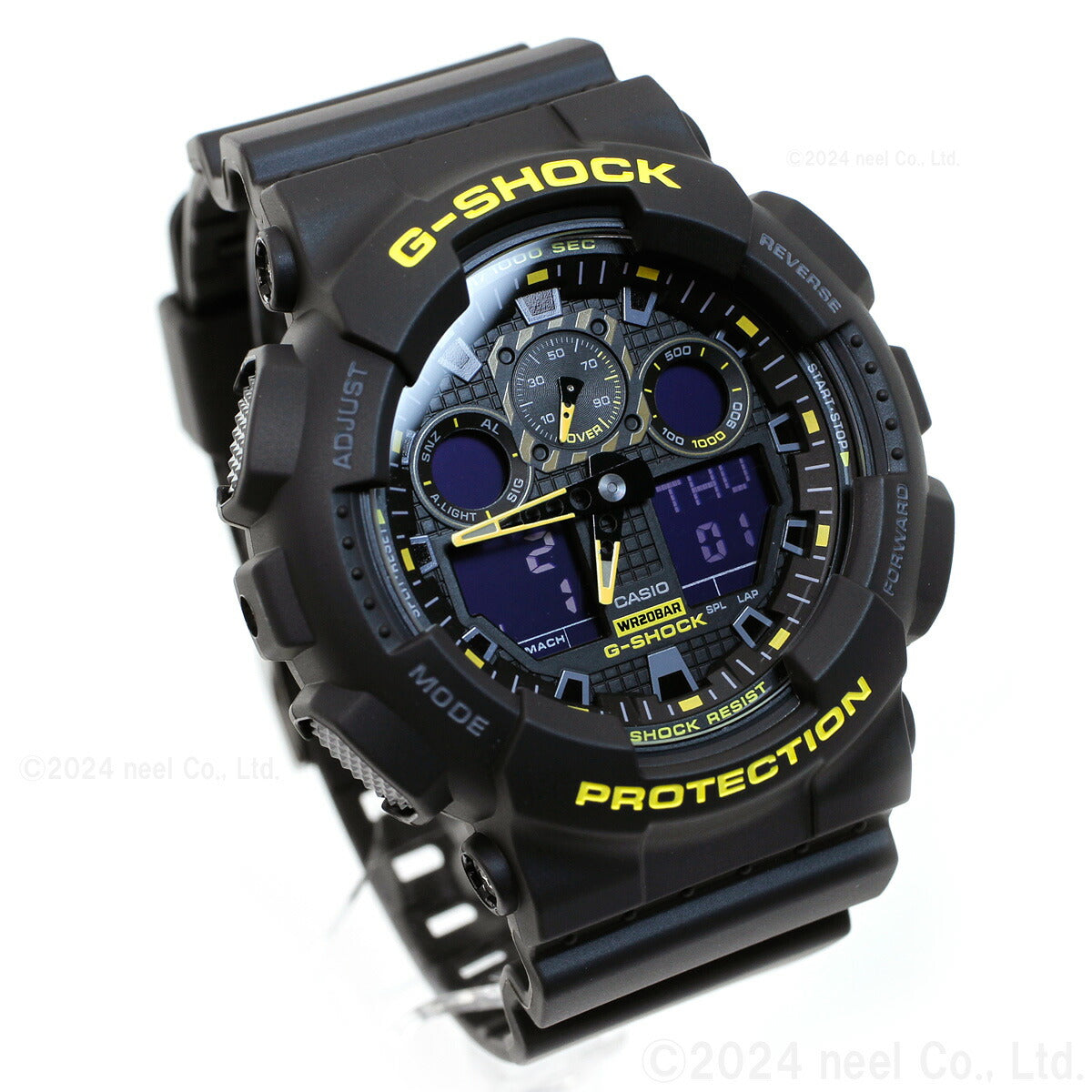 G-SHOCK アナデジ カシオ Gショック CASIO 腕時計 メンズ GA-100CY-1AJF Caution Yellow シリーズ ブラック イエロー