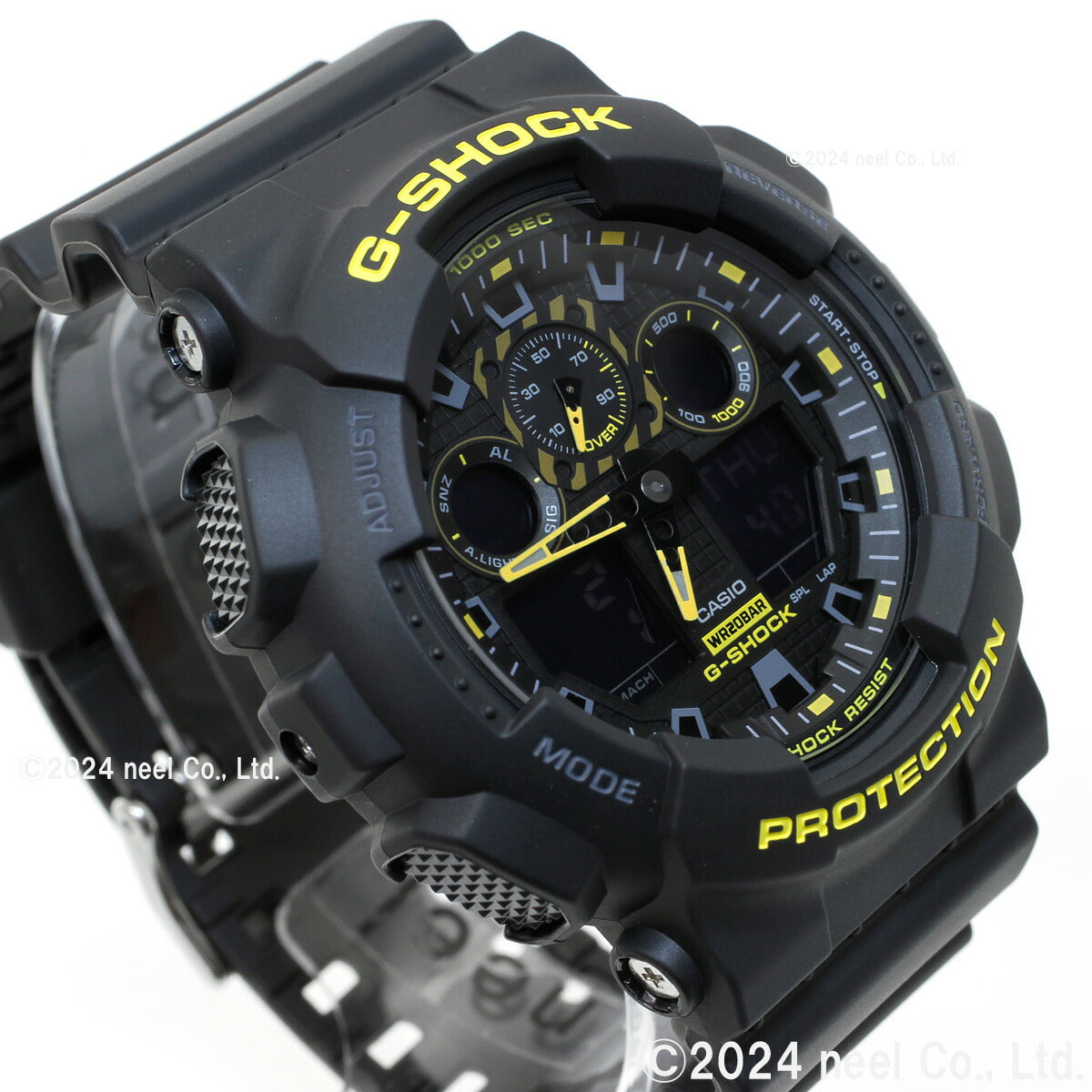 G-SHOCK アナデジ カシオ Gショック CASIO 腕時計 メンズ GA-100CY-1AJF Caution Yellow シリーズ ブラック イエロー