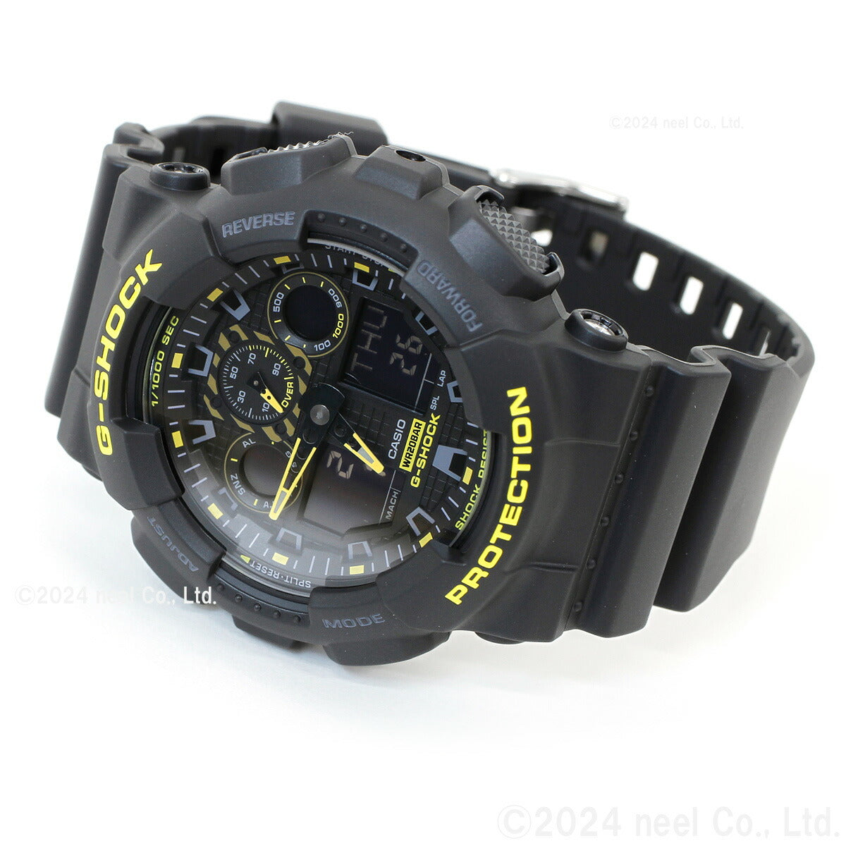 G-SHOCK アナデジ カシオ Gショック CASIO 腕時計 メンズ GA-100CY-1AJF Caution Yellow シリーズ ブラック イエロー