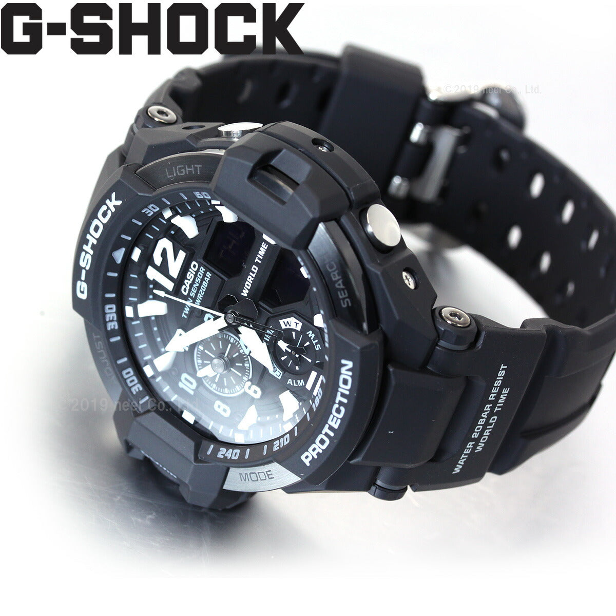 G-SHOCK ブラック カシオ Gショック スカイコックピット CASIO SKY COCKPIT 腕時計 メンズ アナデジ GA-1100-1AJF