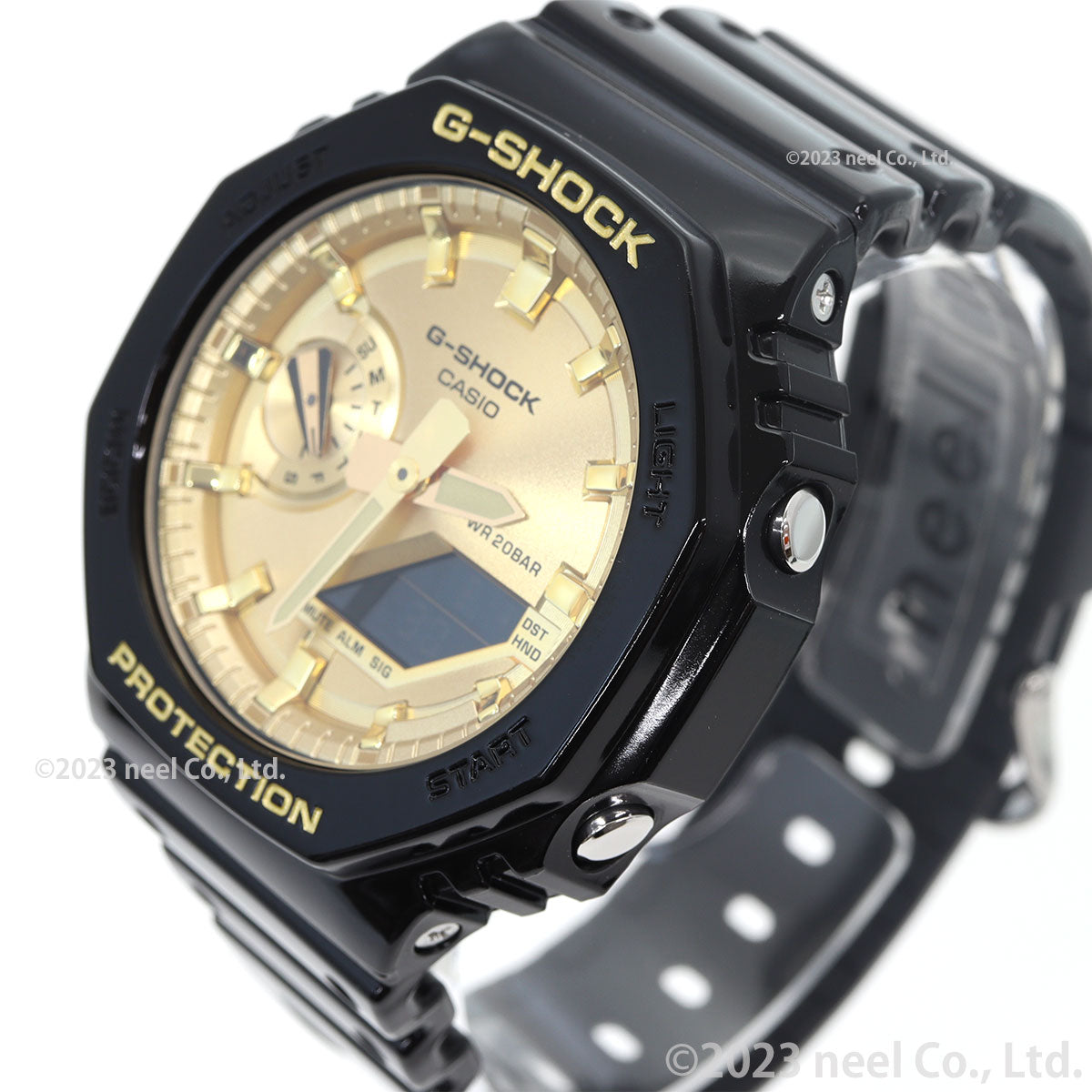 G-SHOCK カシオ Gショック CASIO アナデジ 腕時計 メンズ GA-2100GB-1AJF ブラック ゴールド