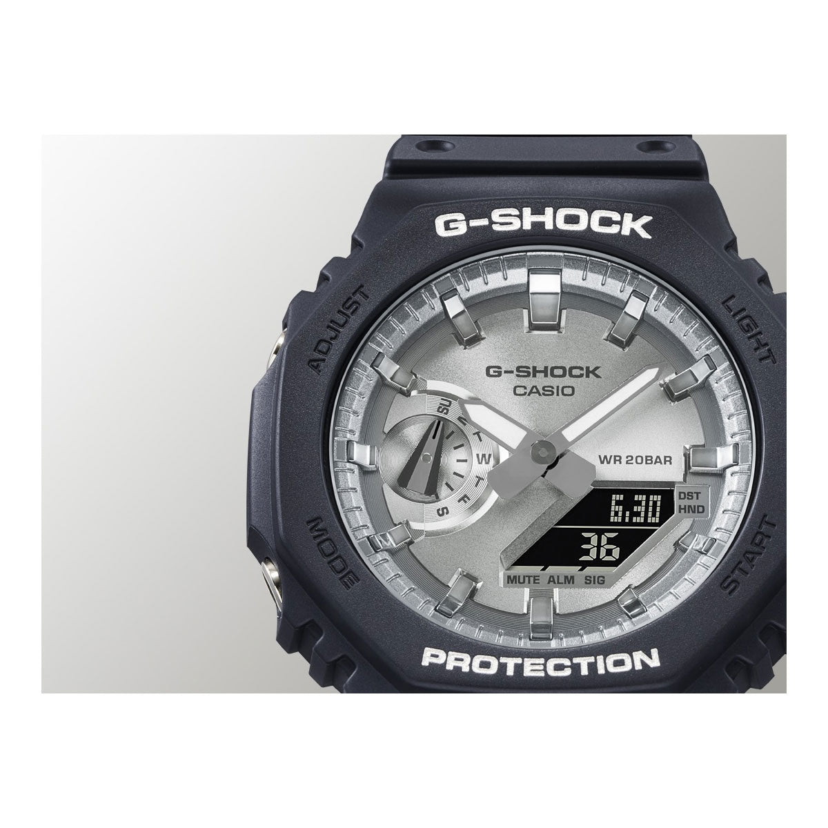 G-SHOCK カシオ Gショック CASIO アナデジ 腕時計 メンズ GA-2100SB-1AJF ブラック シルバー