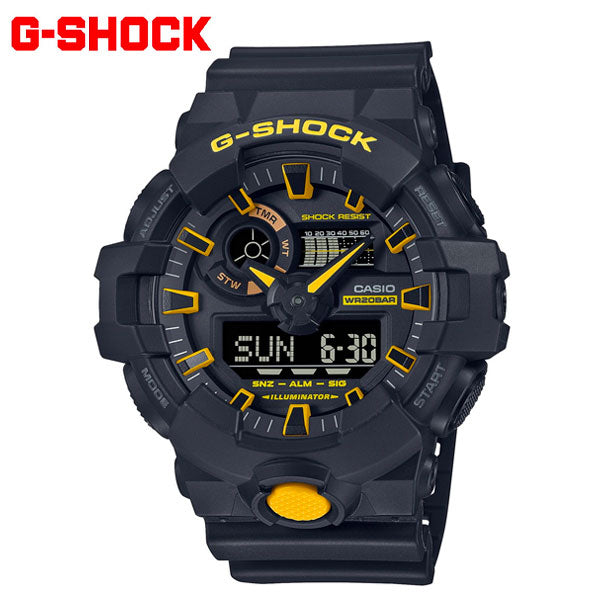 G-SHOCK アナデジ カシオ Gショック CASIO 腕時計 メンズ GA-700CY-1AJF Caution Yellow シリーズ ブラック イエロー