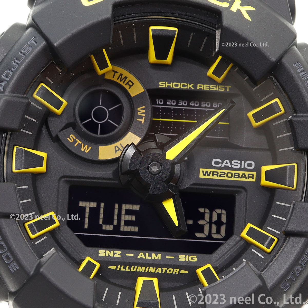 G-SHOCK アナデジ カシオ Gショック CASIO 腕時計 メンズ GA-700CY-1AJF Caution Yellow シリーズ ブラック イエロー