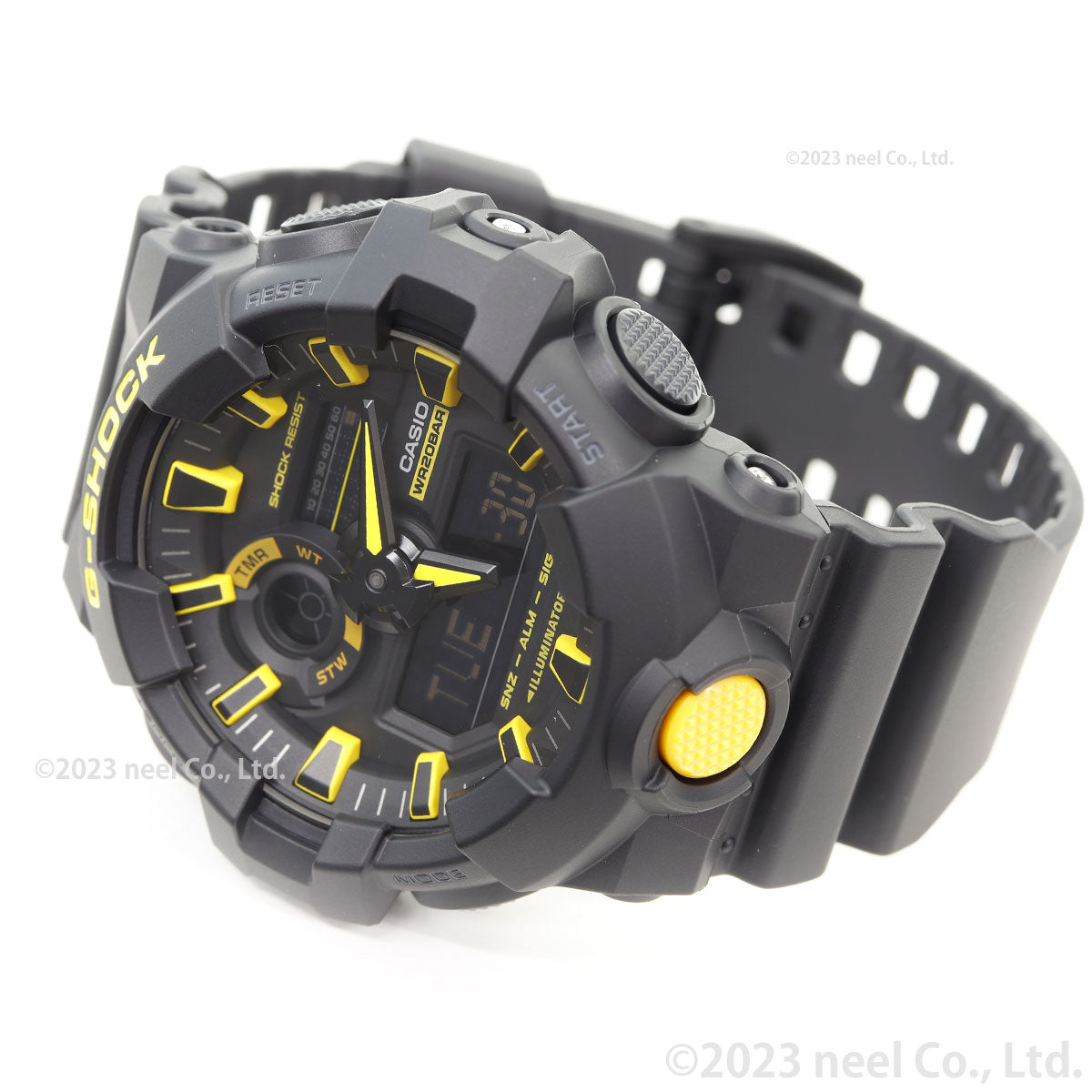 G-SHOCK アナデジ カシオ Gショック CASIO 腕時計 メンズ GA-700CY-1AJF Caution Yellow シリーズ ブラック イエロー