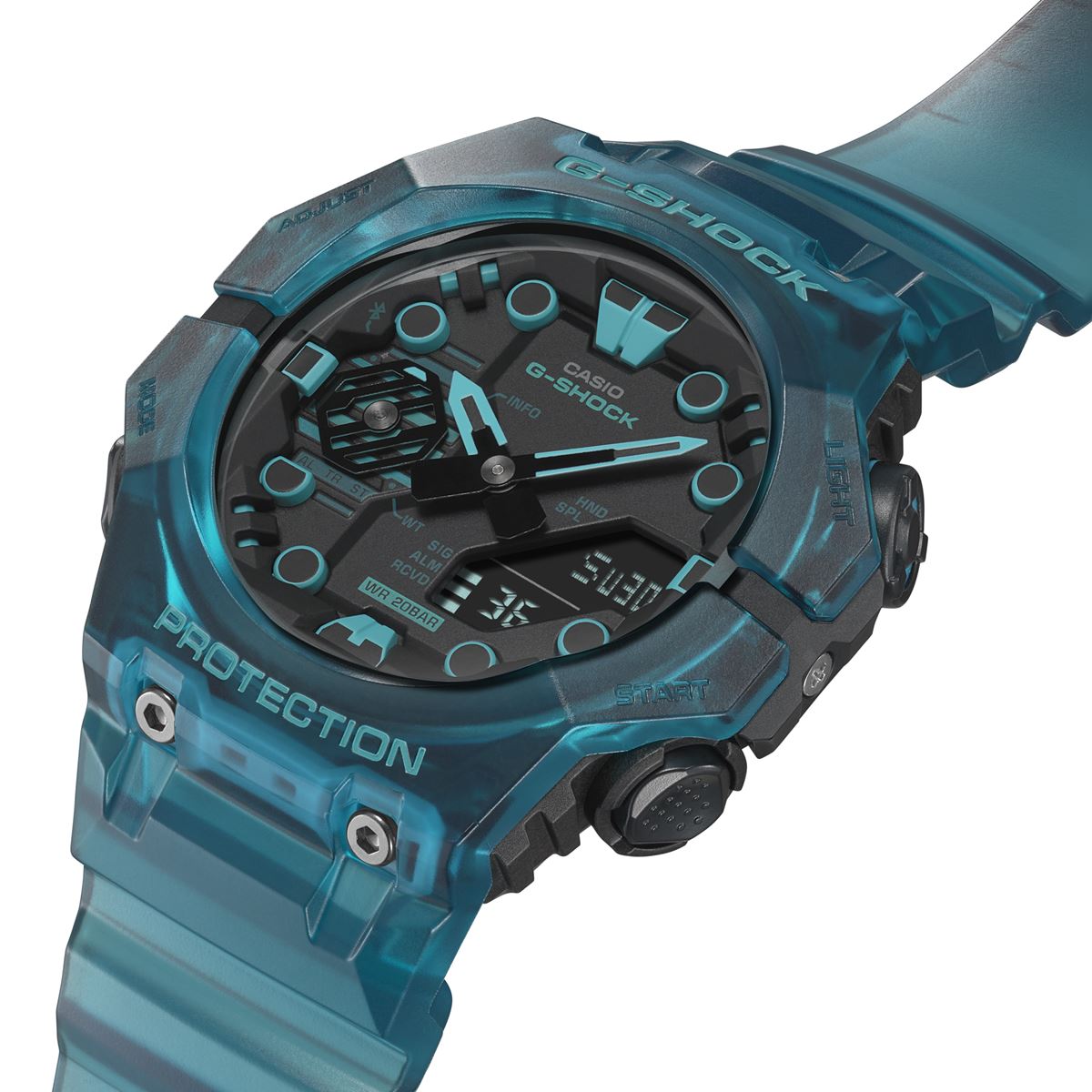 G-SHOCK Gショック GA-B001G-2AJF メンズ アナデジ 腕時計 ターコイズブルー Bluetooth搭載 スマートフォンリンク CASIO カシオ