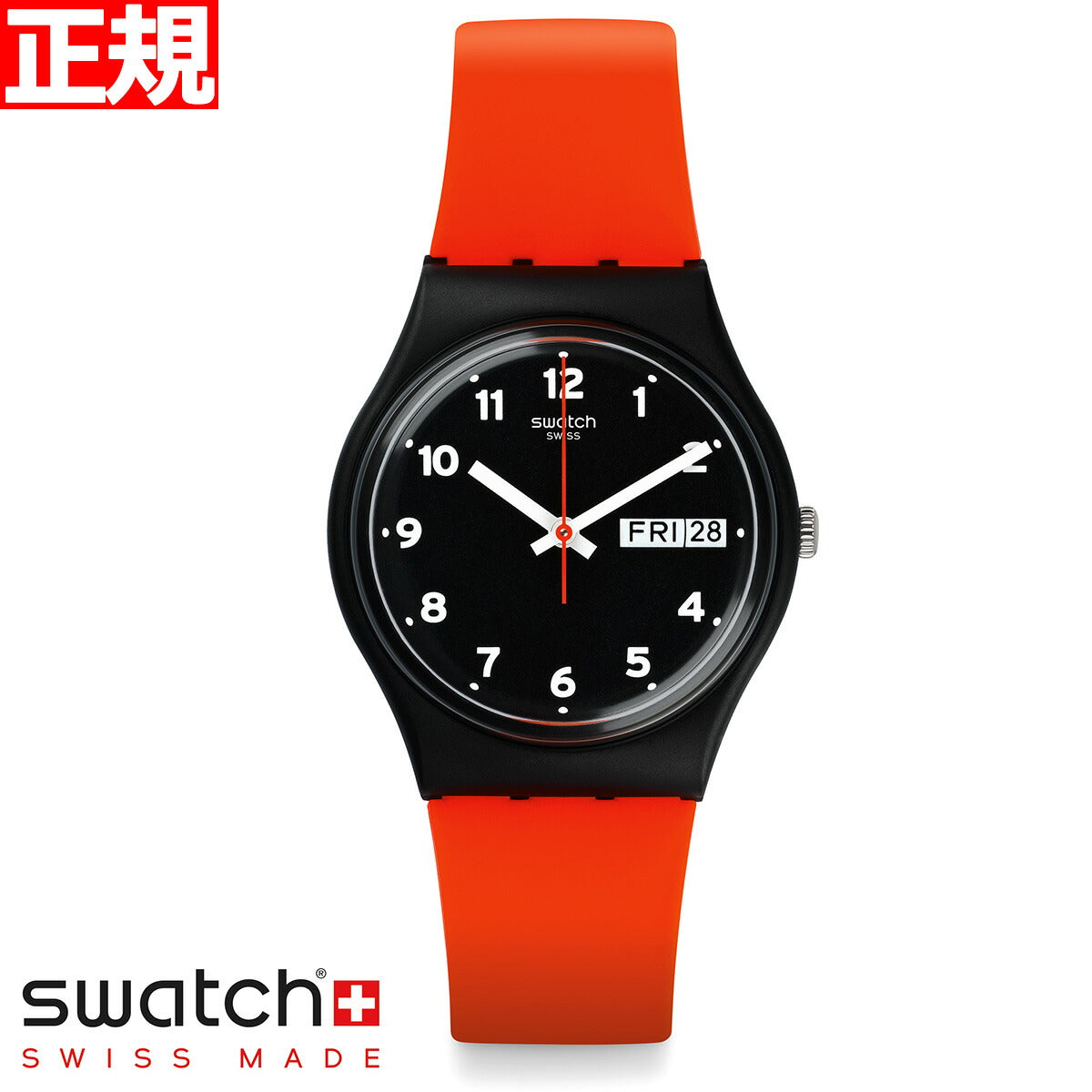 swatch スウォッチ 腕時計 メンズ レディース オリジナルズ ジェント レッド・グリン Originals Gent RED GRIN GB754