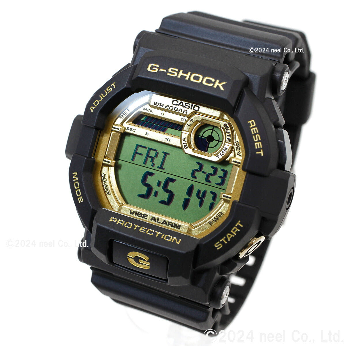 G-SHOCK カシオ Gショック CASIO デジタル オンライン限定モデル 腕時計 メンズ GD-350GB-1JF ブラック ゴールド