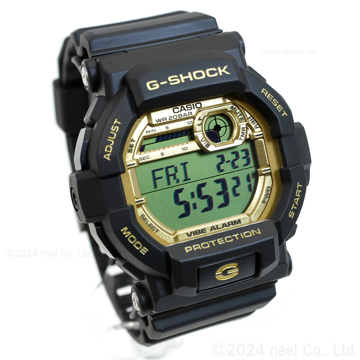 G-SHOCK カシオ Gショック CASIO デジタル オンライン限定モデル 腕時計 メンズ GD-350GB-1JF ブラック ゴールド