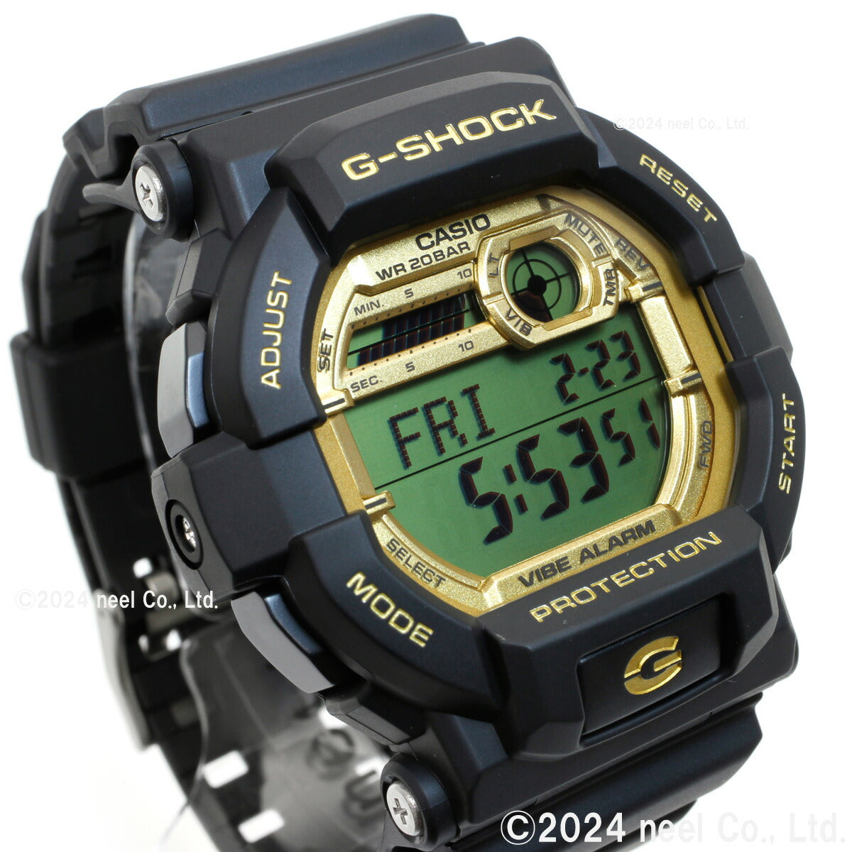 G-SHOCK カシオ Gショック CASIO デジタル オンライン限定モデル 腕時計 メンズ GD-350GB-1JF ブラック ゴールド