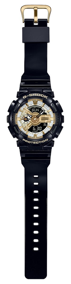 G-SHOCK カシオ Gショック CASIO オンライン限定モデル 腕時計 メンズ レディース GMA-S110GB-1AJF GA-110 小型化モデル ブラック ゴールド