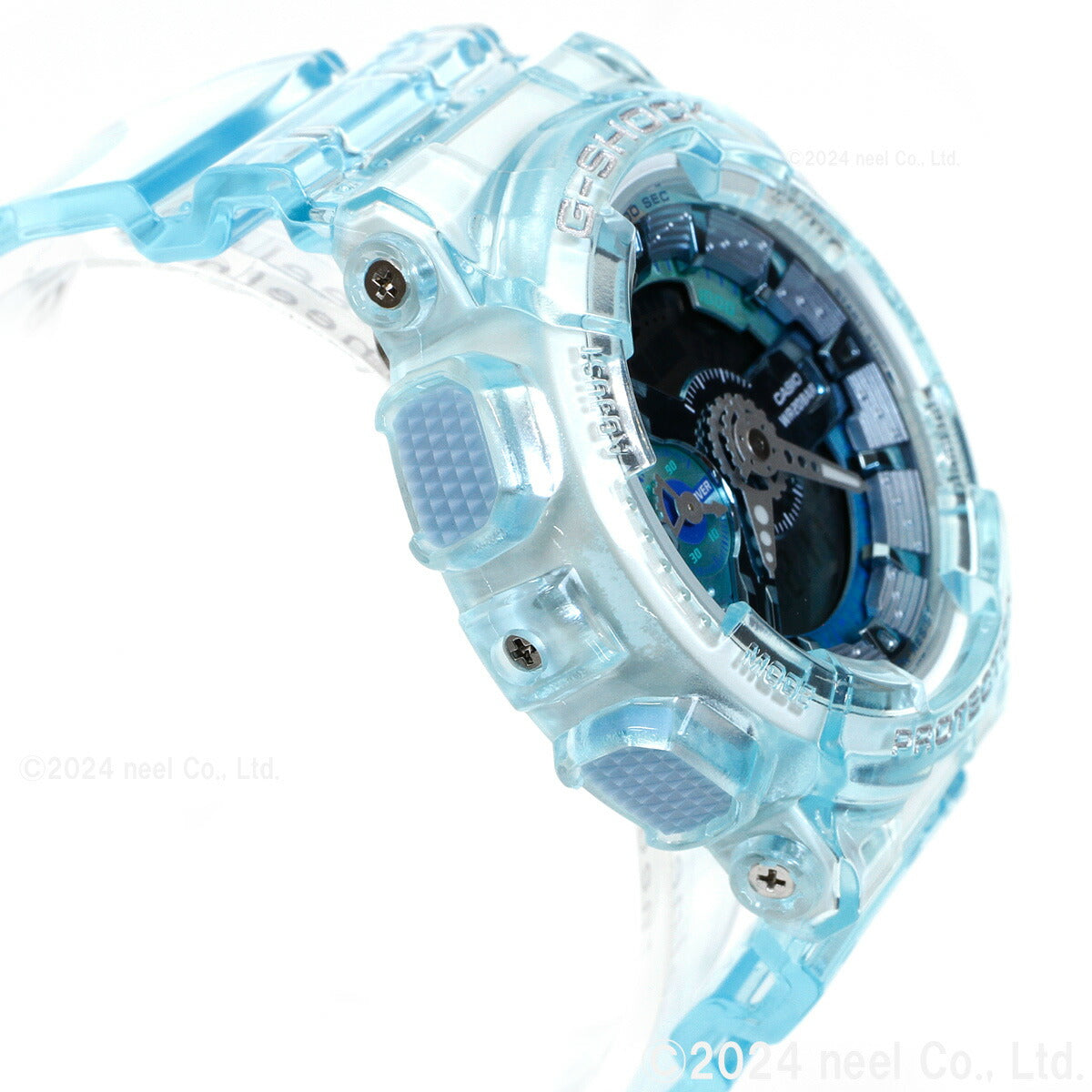 G-SHOCK カシオ Gショック CASIO オンライン限定モデル 腕時計 メンズ レディース GMA-S110VW-2AJF GA-110 小型化・薄型化モデル クリアスケルトン ブルーグリーン【2024 新作】